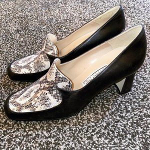 Sergio Zelcer Snakeskin Heels